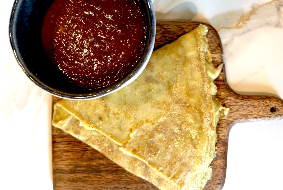 A French take on grilled cheese and tomato soup. | Photo courtesy of Crepe Therapy 