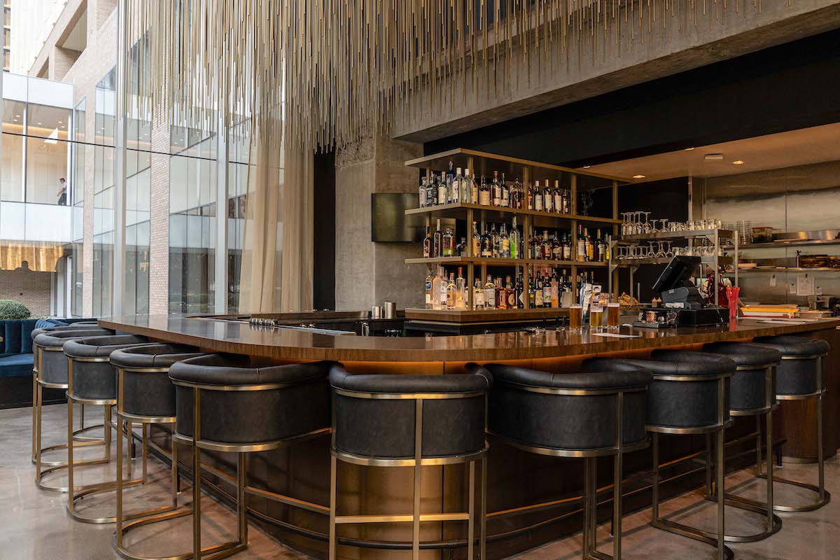 The horseshoe bar at Guard & Grace Houston will be the site for exclusive monthly omakase experiences hosted by hosted by chef-owner Troy Guard and executive chef Adam Vero. | Photo by Guard & Grace Houston