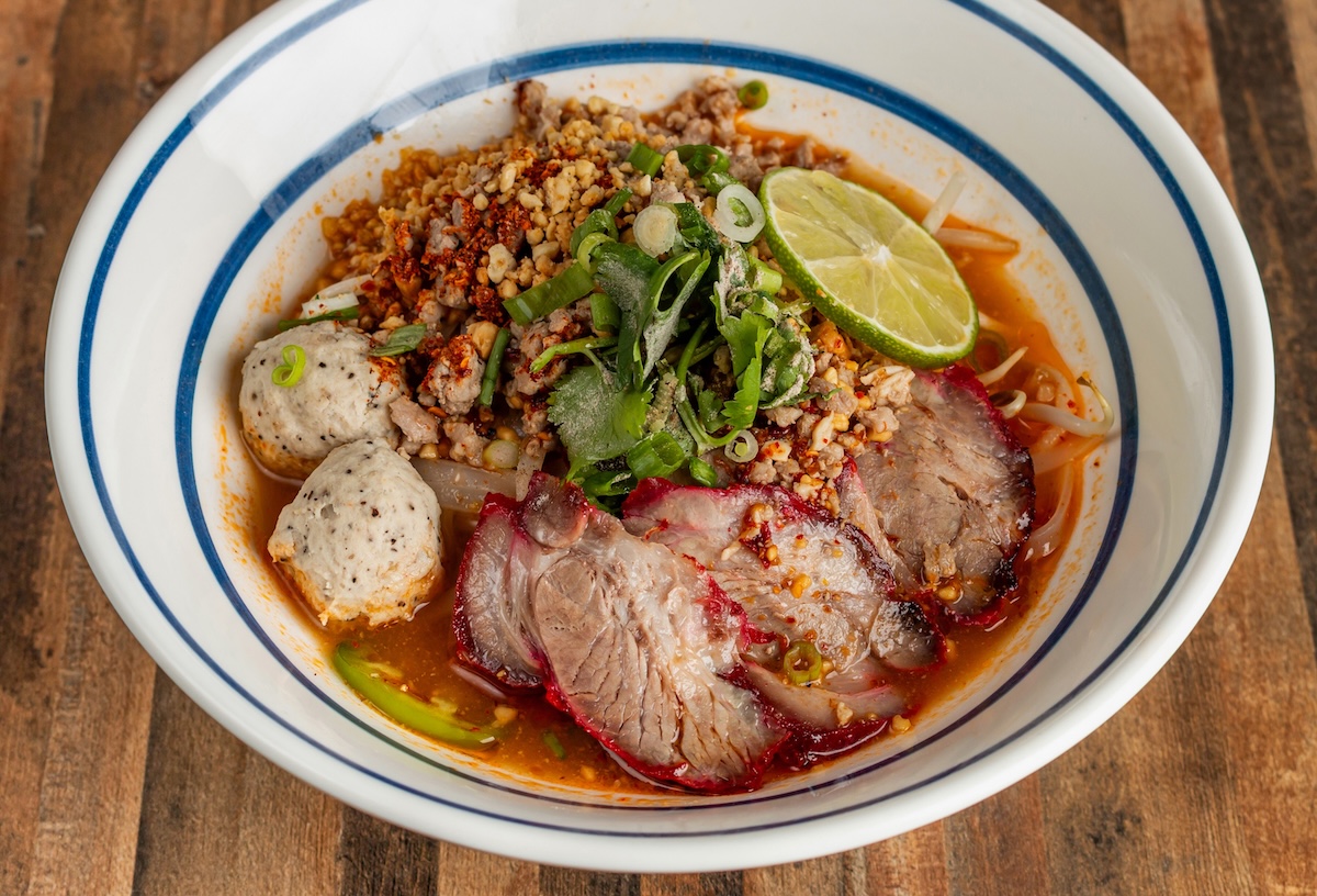 Spicy, rich, and also light, the Khaosan Tom Yum Noodles is a must. | Photo by Insee Father Thai