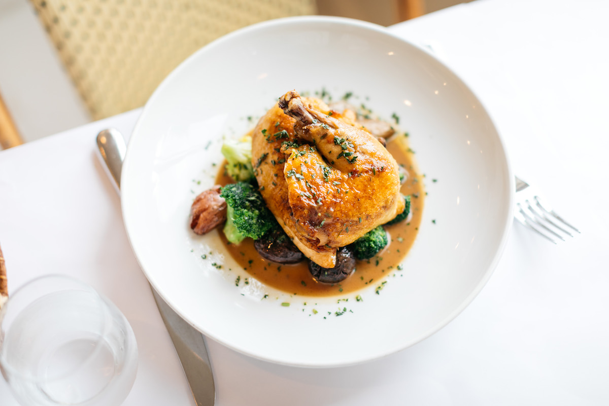 Signature roasted chicken at Le Bilboquet. | Photo by Le Bilboquet
