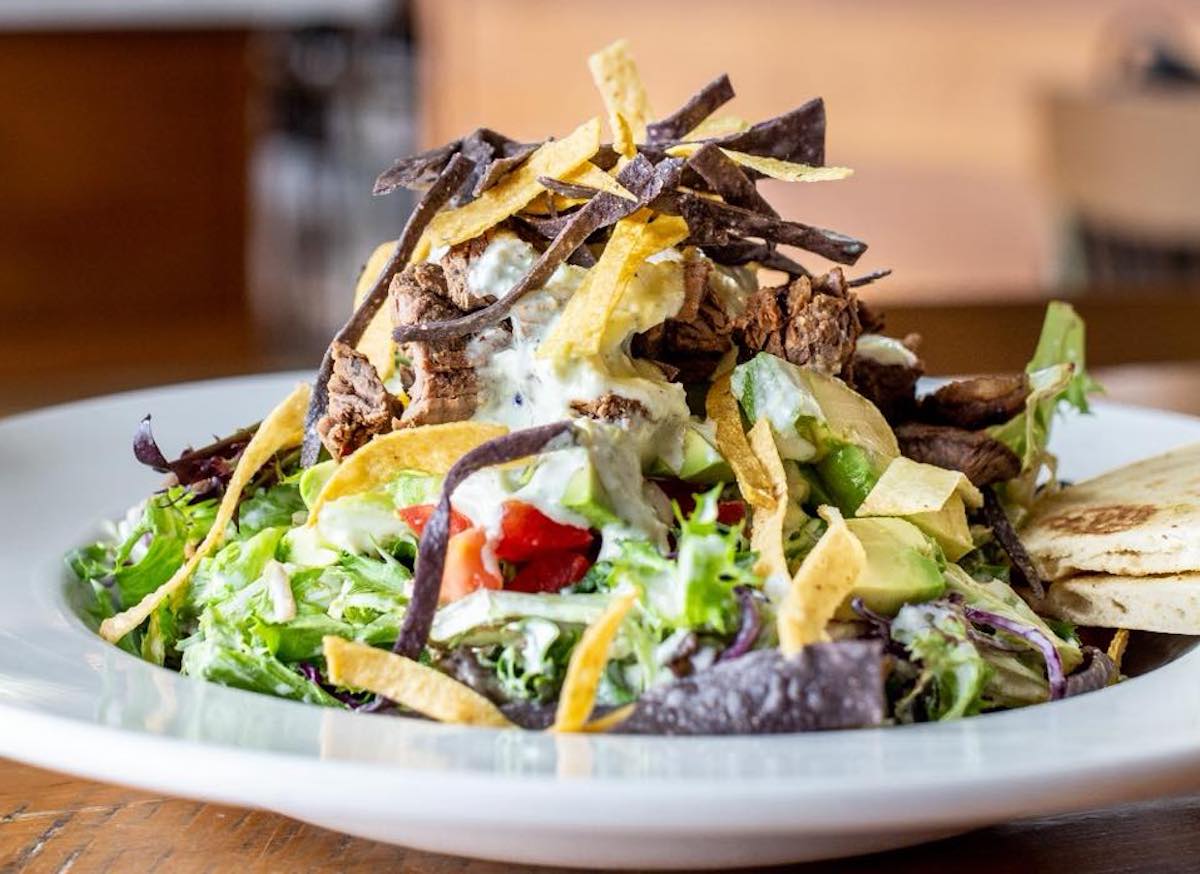 Beef tenderloin fajita salad at Local Table. | Photo by Local Table