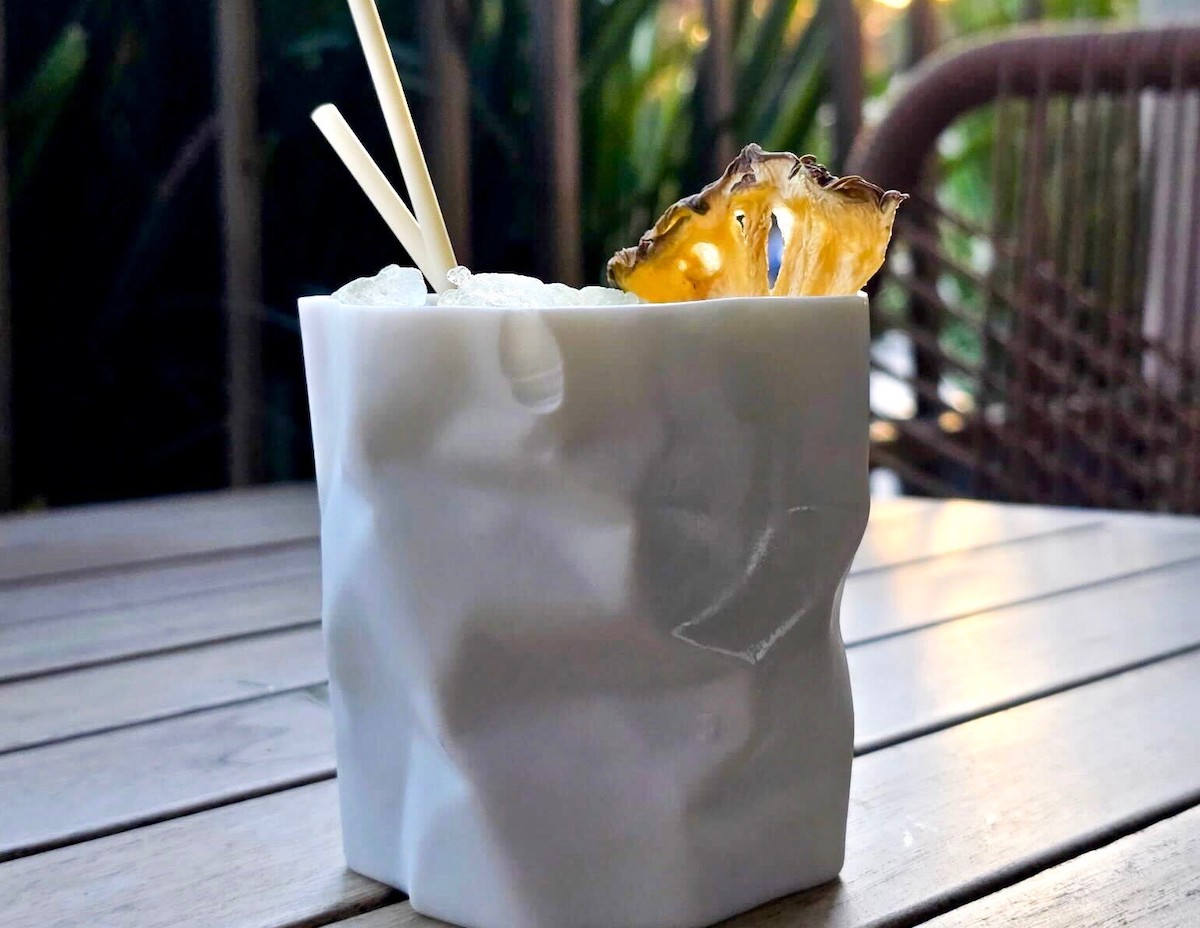 The non-alcoholic Matcha Colada at Azumi. | Photo by Atlas Restaurant Group