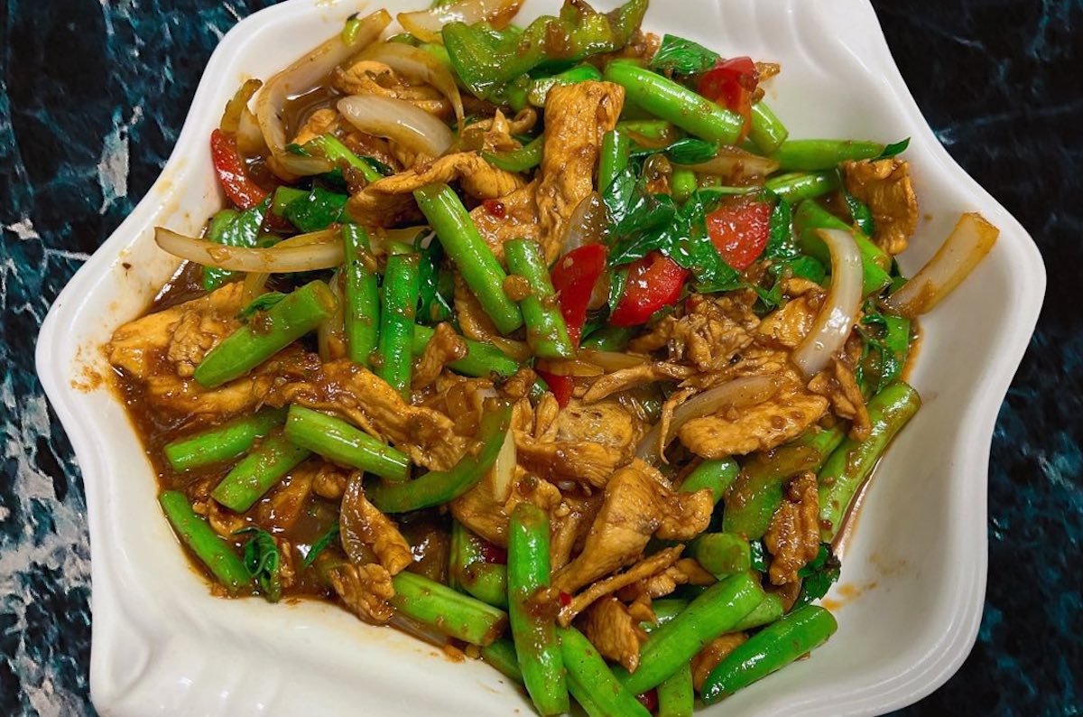 Pad prik khing at Naam Khao. | Photo by Naam Khao