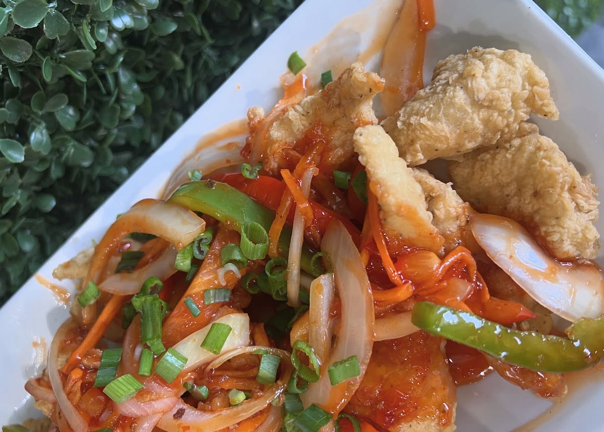 Crispy fish topped with sweet and sour sauce at Pinoy Gourmet. | Photo by Pinoy Gourmet