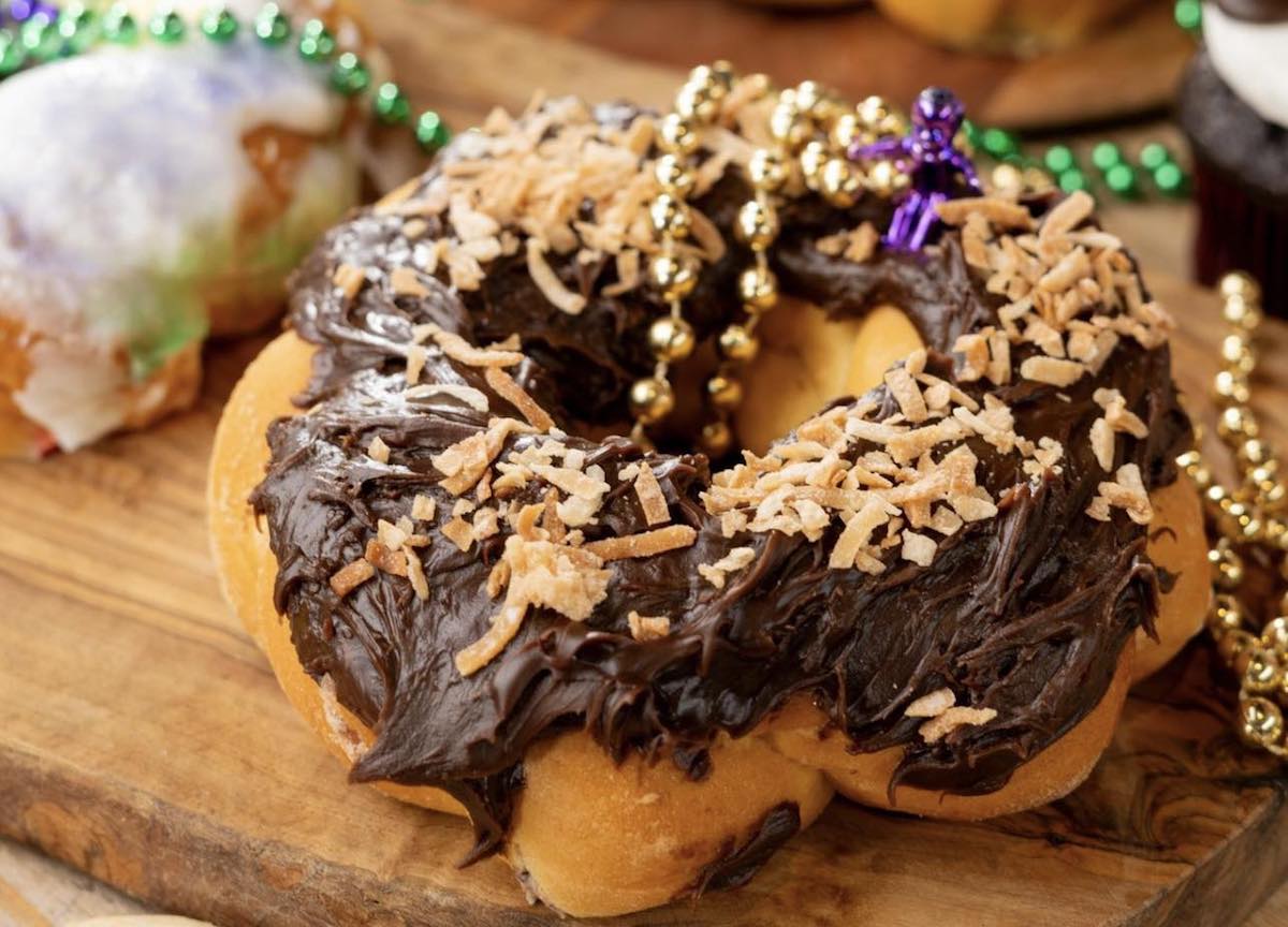 Screenshot - DiningOut The Voodoo king cake in a small Petite Lafitte size at Rao's Bakery. | Photo by Rao's Bakery