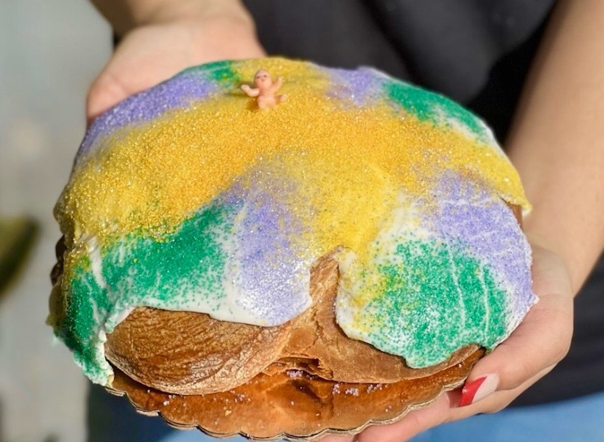 Red - DiningOut The brioche king cake at Red Dessert Dive. | Photo by Red Dessert Dive