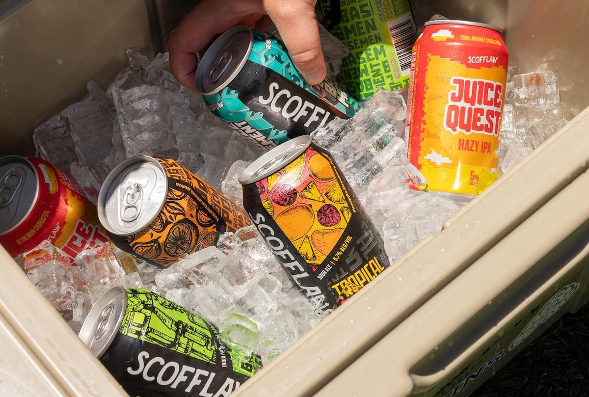 A showcase of Scofflaw beers on ice. | Photo by Scofflaw