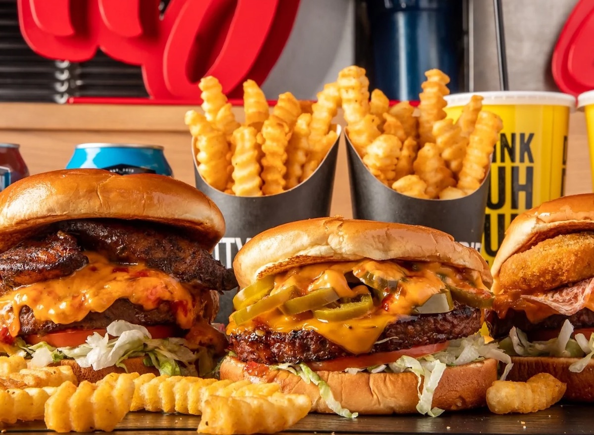 Slutty Vegan - DiningOut Vegan burgers and fries at Slutty Vegan. | Photo by Slutty Vegan