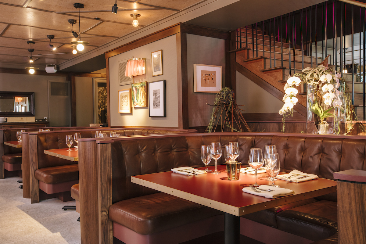 Cozy booth seating at Tiny Lou's. | Photo by Asher Moss