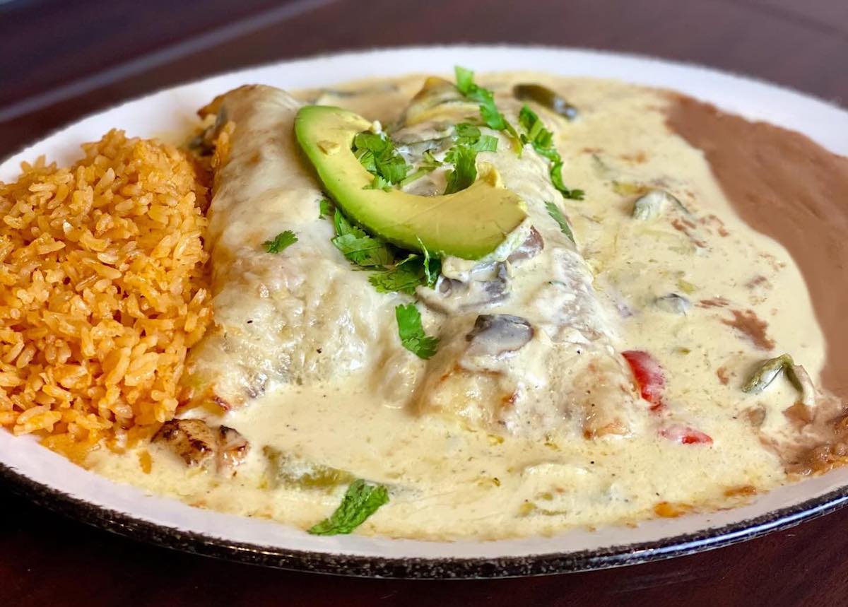 Enchiladas poblanas at Tony's Mexican Restaurant. | Photo by Tony's Mexican Restaurant