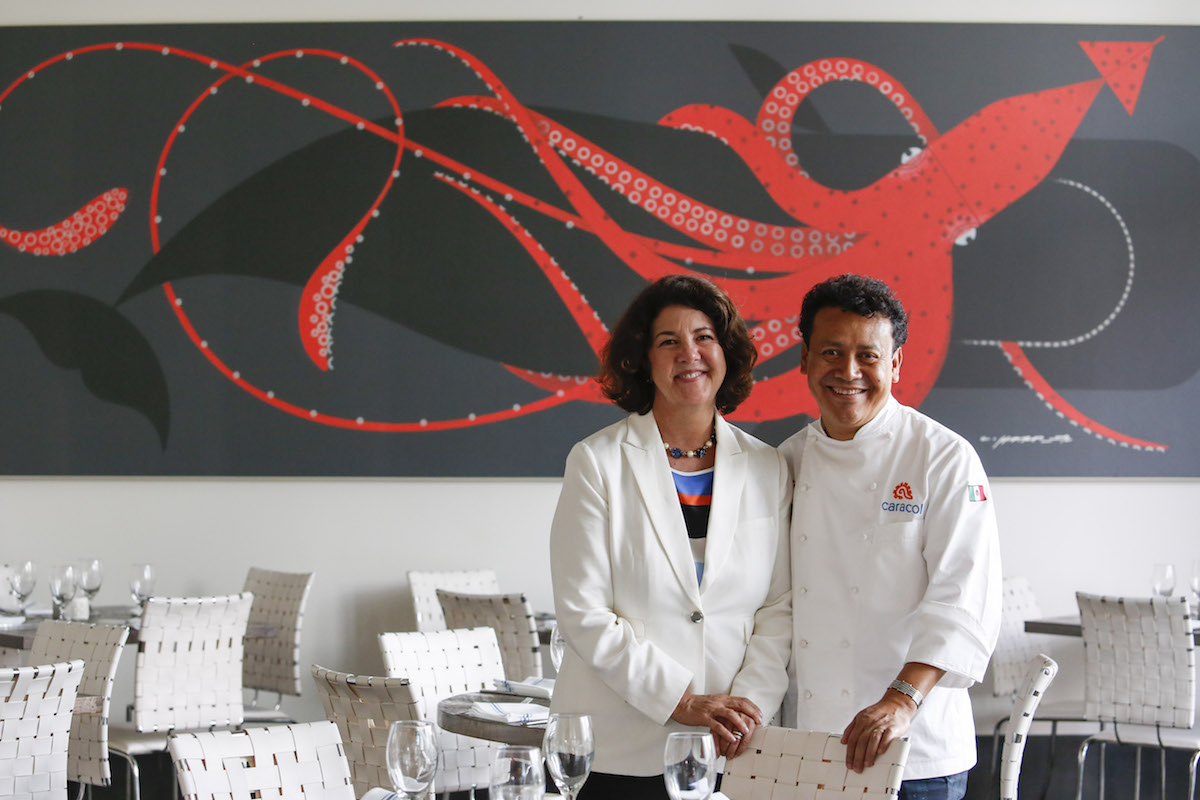 Tracy Vaught and Hugo Ortega of H-Town Restaurant Group. | Photo by Erik Kayne