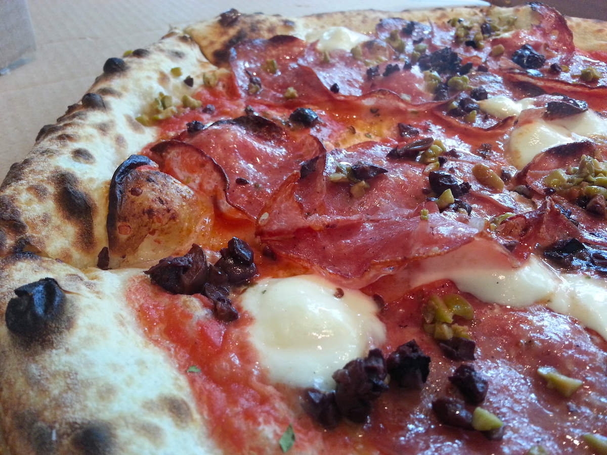 Salumi pizza at Varasano’s Pizzeria. | Photo by Jeff Varasano
