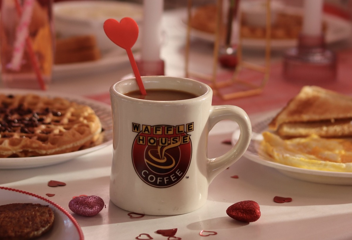Waffle House transforms for Valentine's Day. | Photo by Waffle House