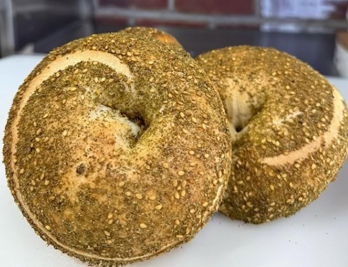 Za'atar bagels at Yabas Bagels. | Photo by Yabas Bagels