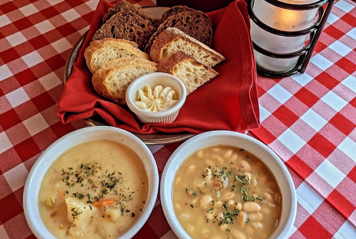 The bean and ham soup has been a menu staple for decades. | Photo courtesy of Buckhorn Exchange