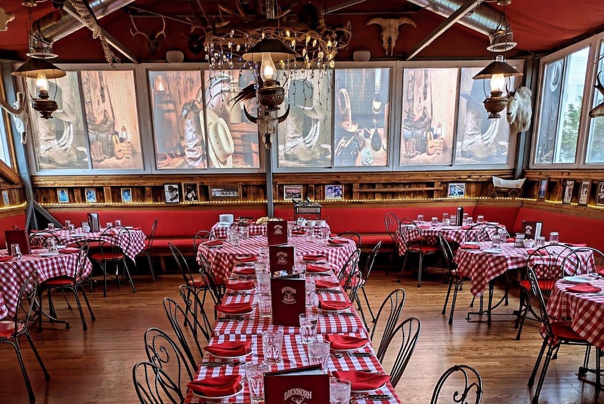 There are many styles of rooms inside the restaurant. | Photo courtesy of Buckhorn Exchange