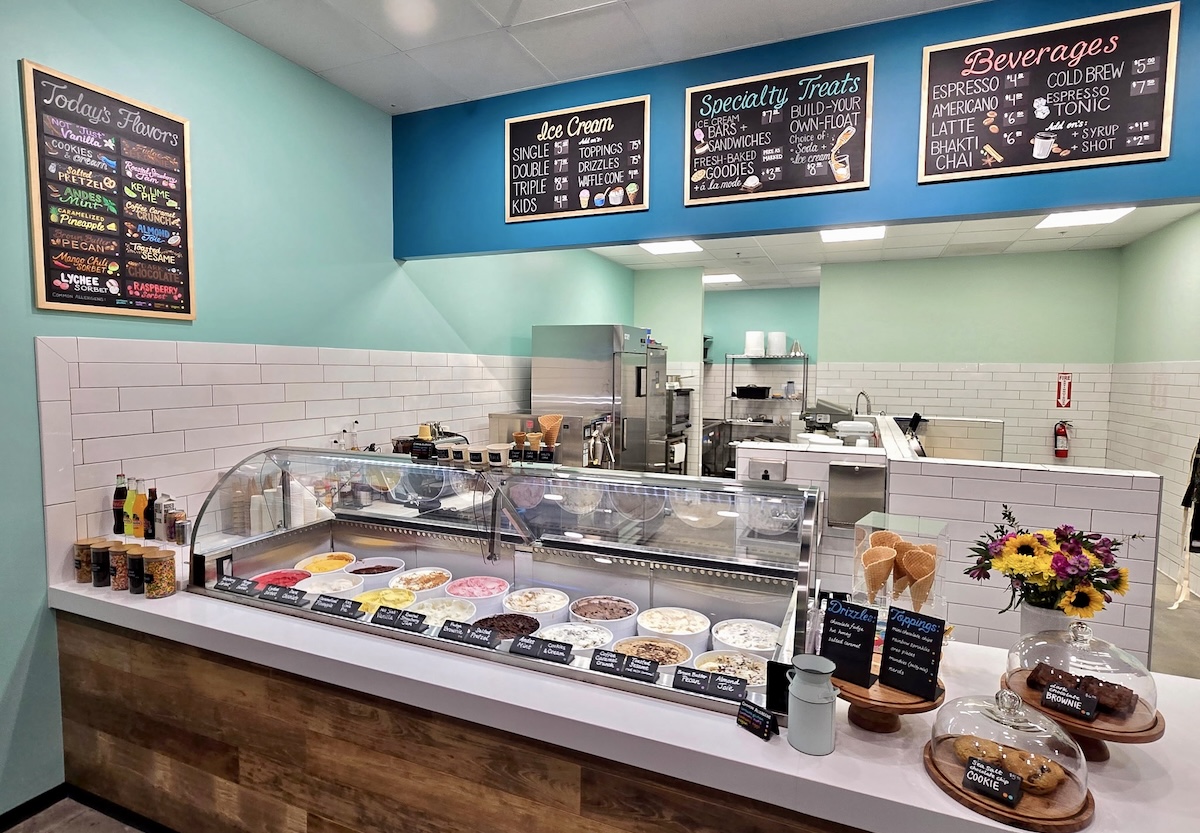 Inside the new ice cream shop. | Photo by Darlene's Ice Cream