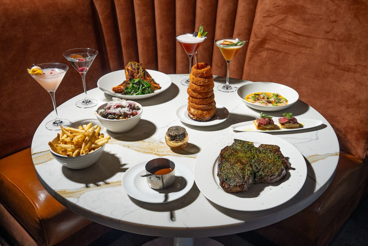 Food and cocktail offerings from Fielding's STEAK. | Photo by Fielding's STEAK