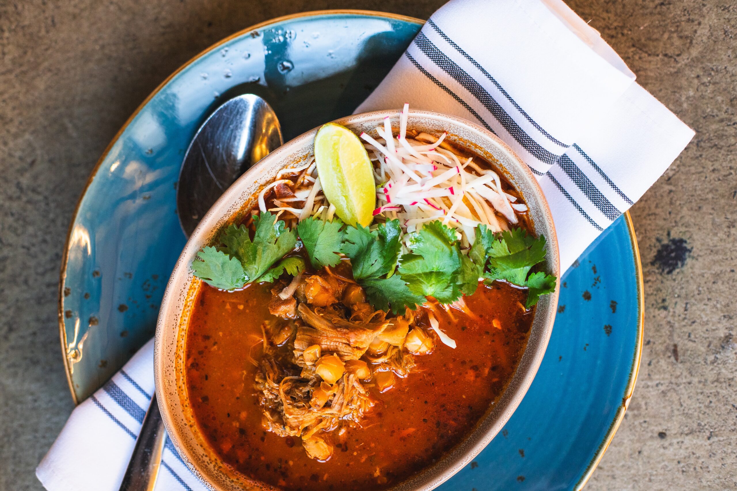 Chef Erasmo Casiano's pozole rojo. | Photo by Casey Wilson