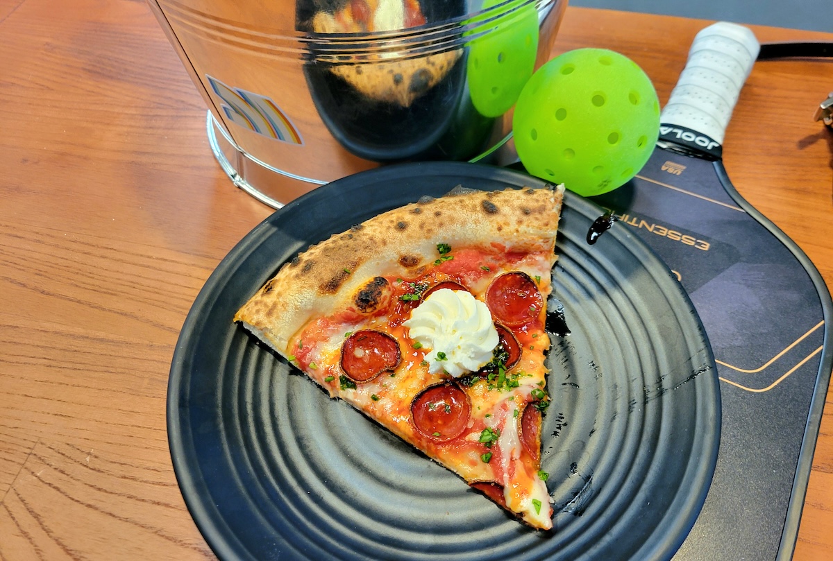 Get really good pizza and play pickleball at Moodswing. | Photo by Linnea Covington