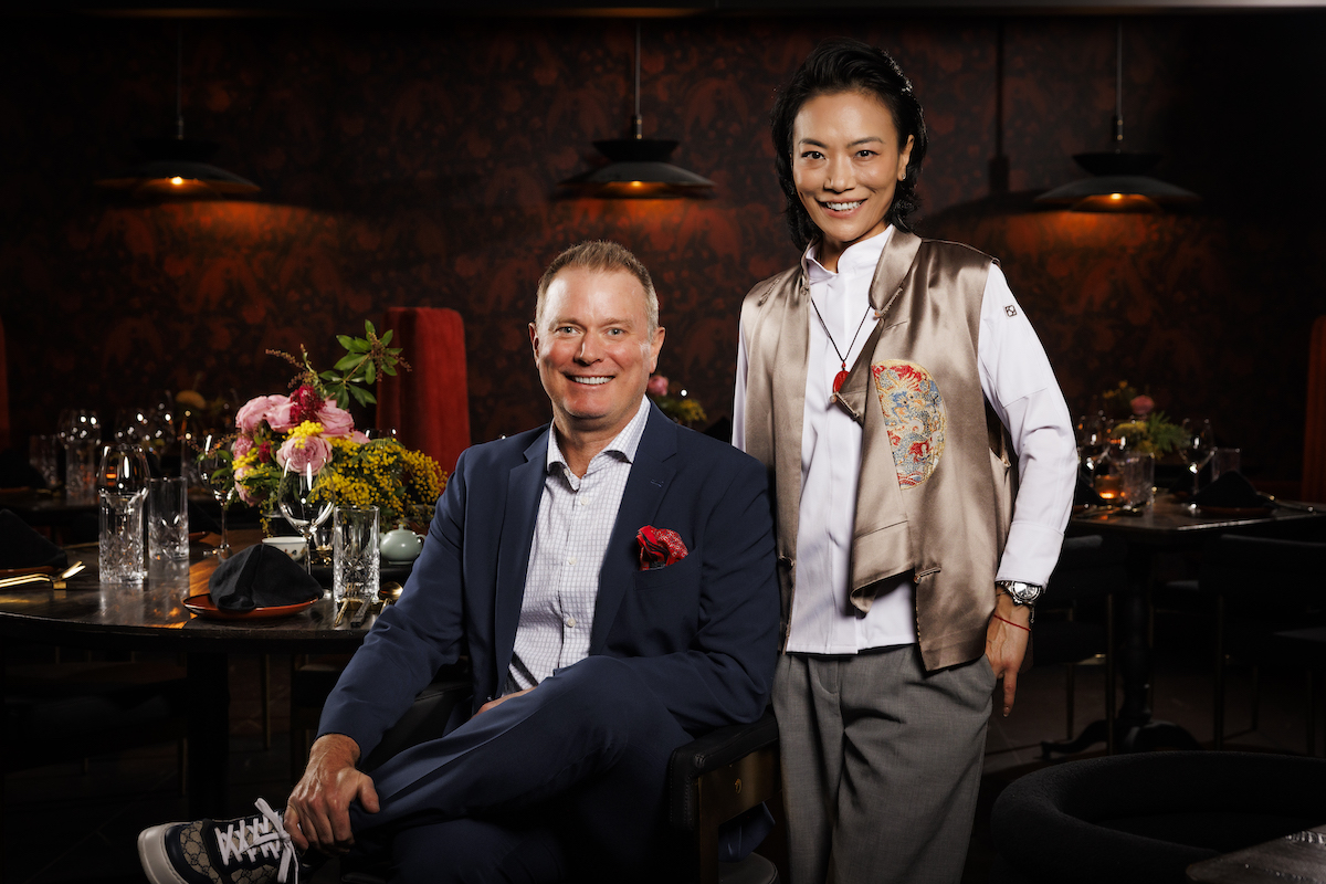 Andy Hooper and chef Shirley Chung at Night Rooster. | Photo by Samantha Marie Photography