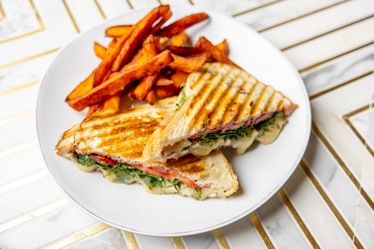Grilled panini with fries at Artistry. | Photo by the Finn