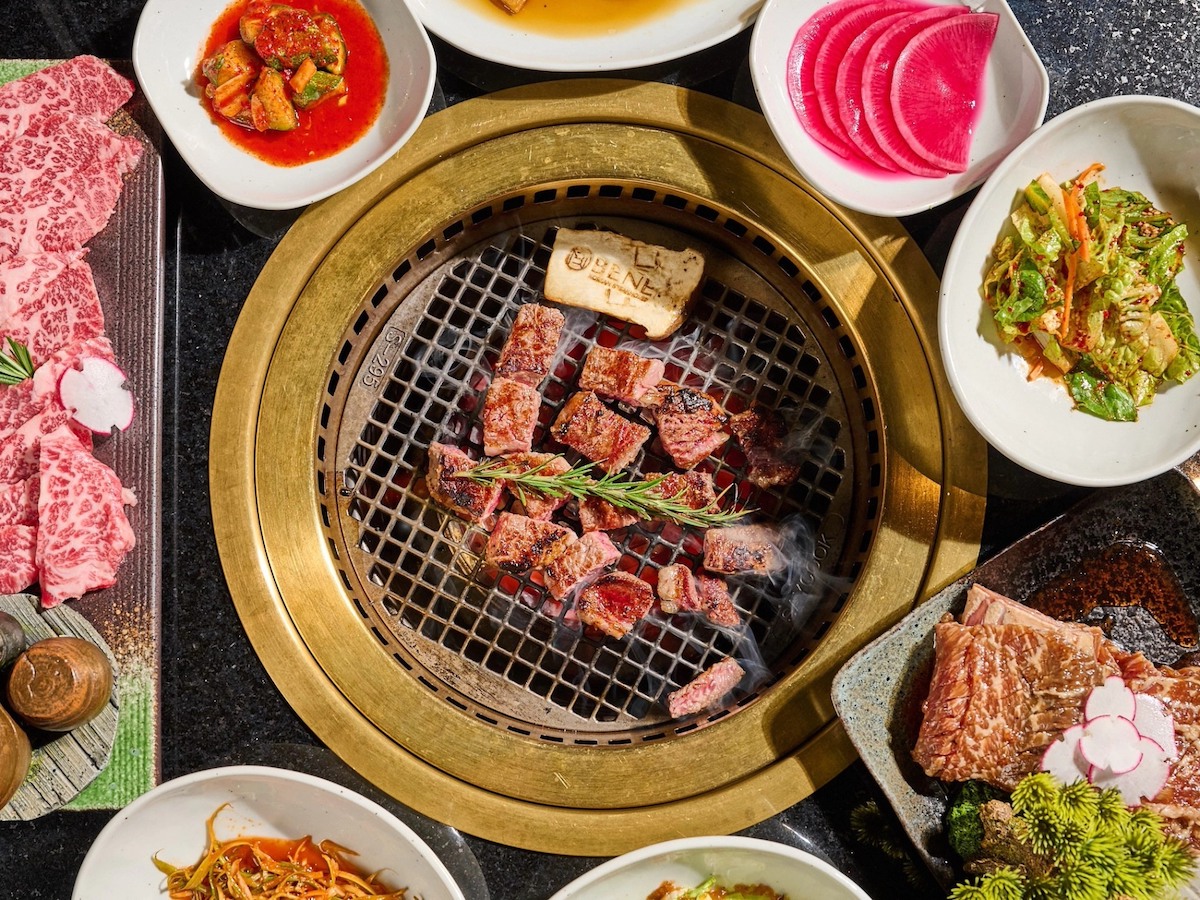 Meats grilled tableside at Bene Korean Steakhouse. | Photo by Bene Korean Steakhouse