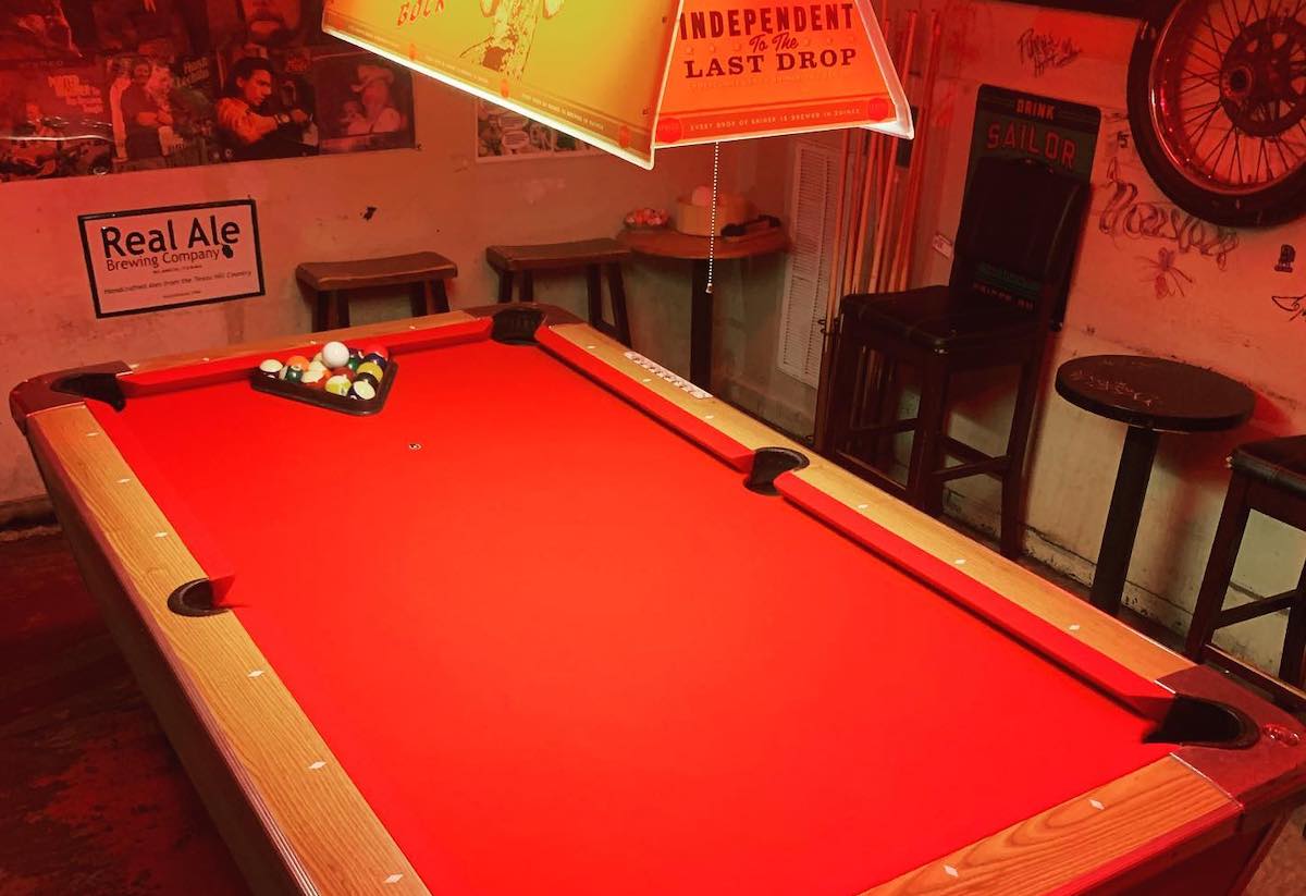 The pool table at Big Star Bar. | Photo by Big Star Bar