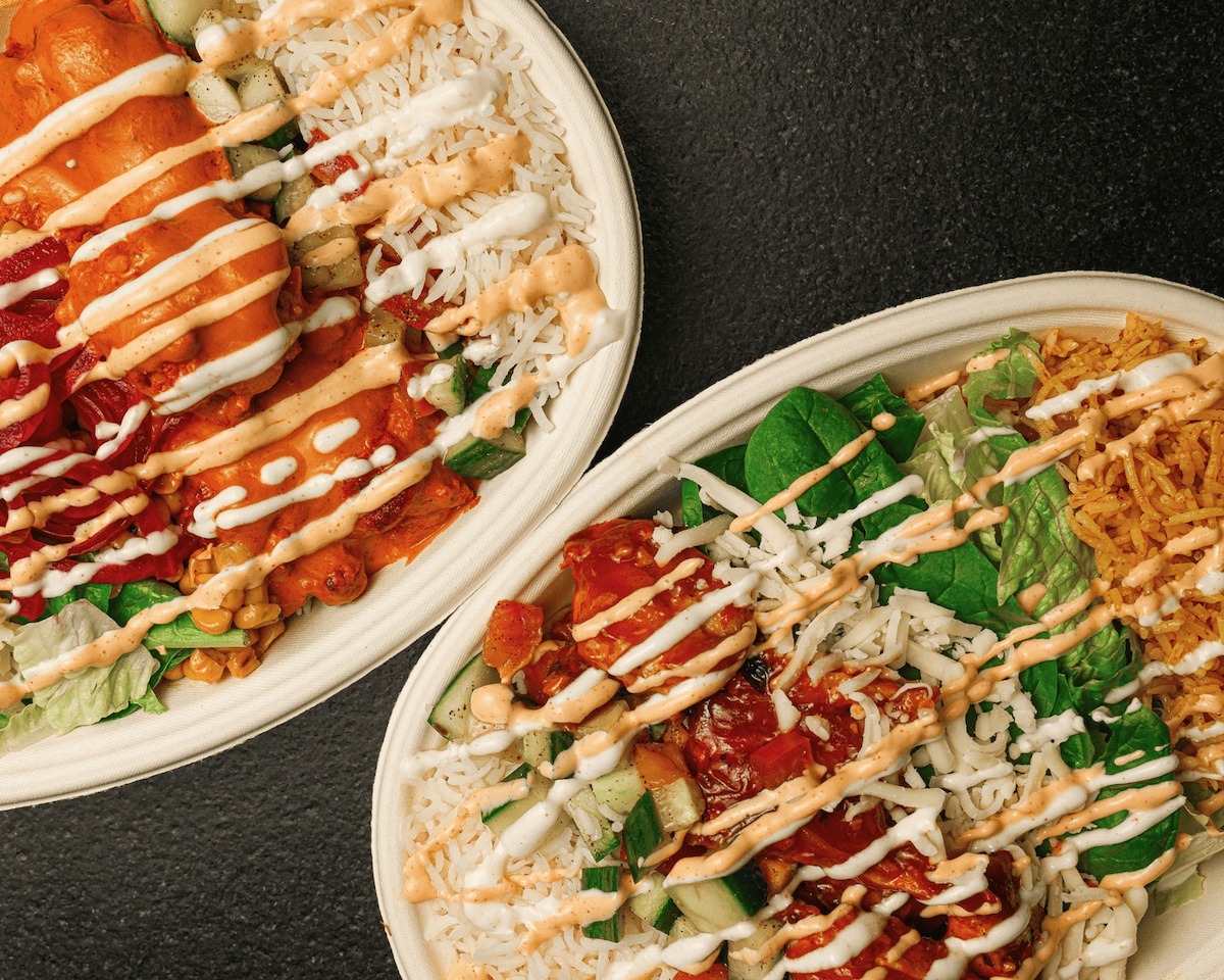 Custom bowls with rice, meat, and toppings at Bol. | Photo by Kahani Social Group