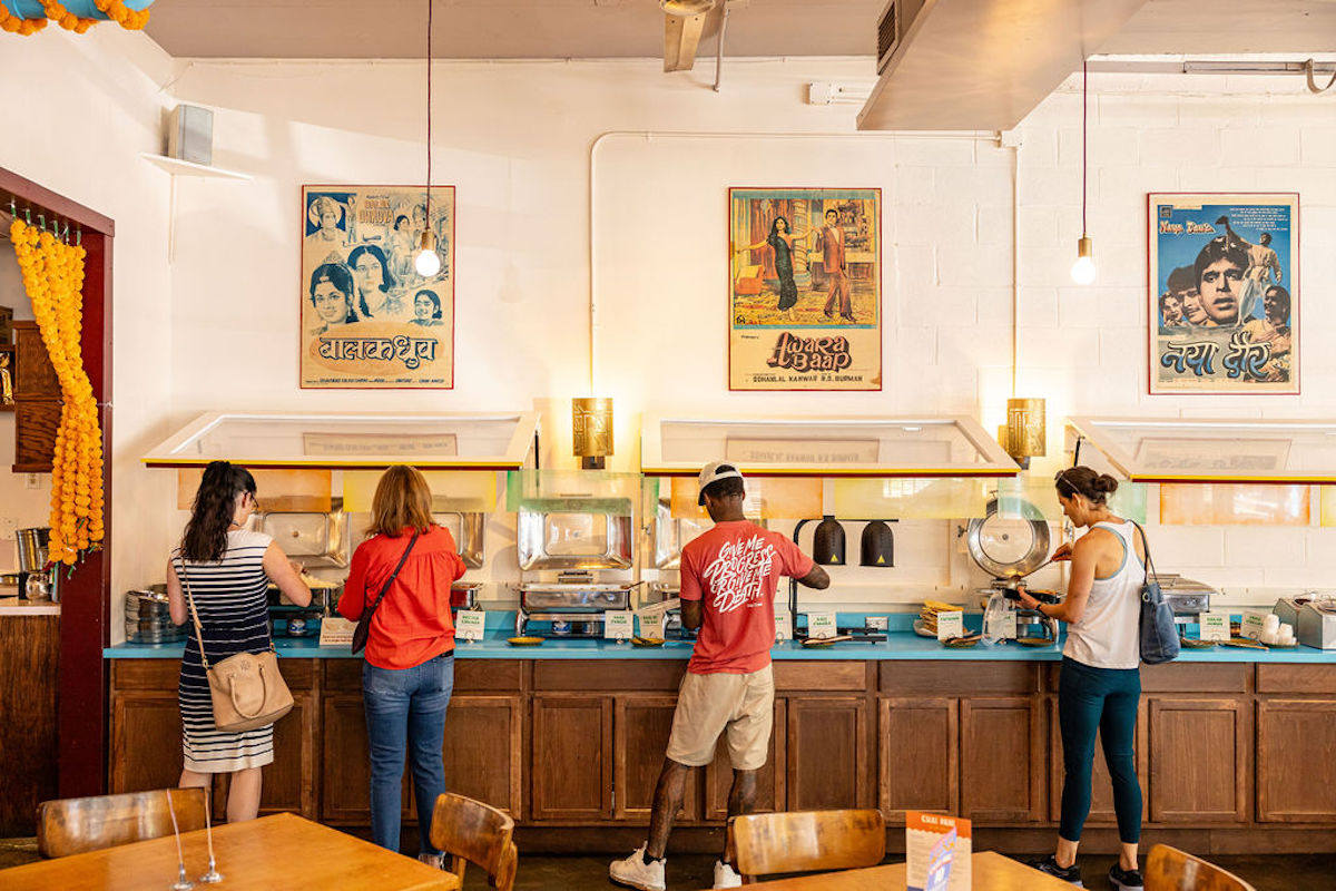 The buffet line at Chai Pani. | Photo by Chai Pani