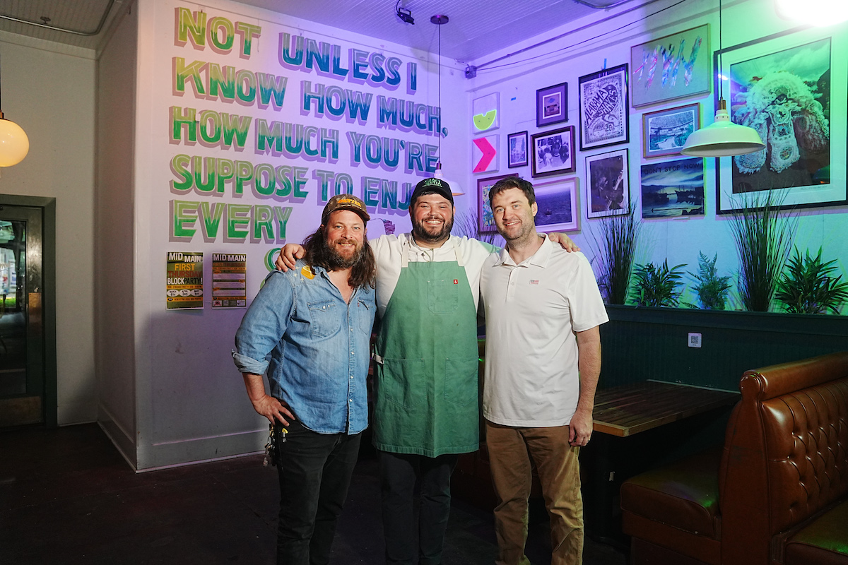 Chef Raffi Nasr (middle) and Winnie's co-owners Benjy Mason (left) and Graham Laborde (right) are hosting the third annual Habibi night at Winnie's. | Photo by Michael Ma