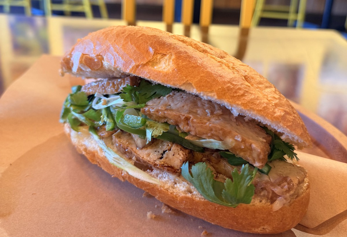 Vegetarian banh mi at Chuon-Chuon Vietnamese Coffee & Banh Mi. | Photo by Chuon-Chuon Vietnamese Coffee & Banh Mi