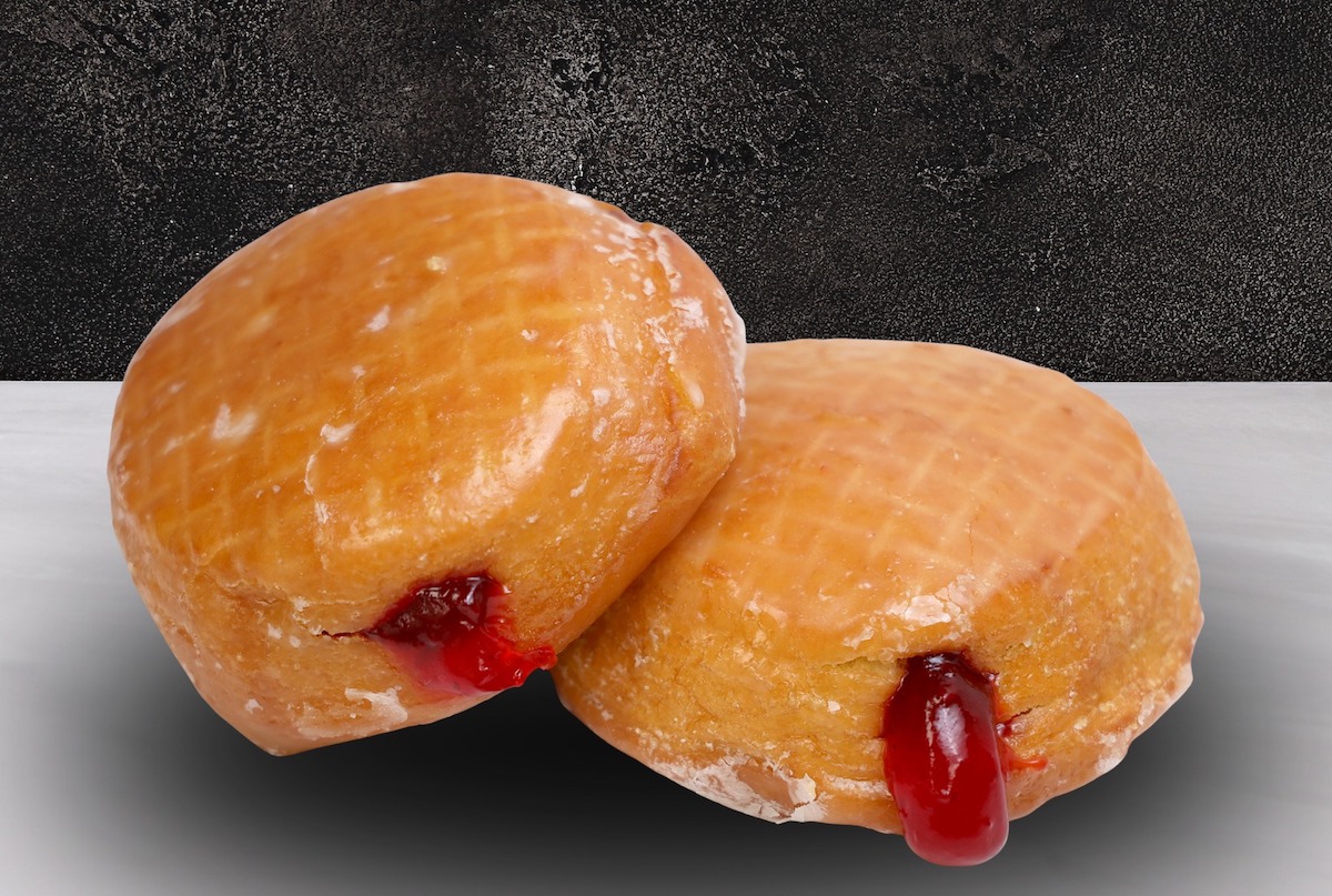 Strawberry filled doughnuts at Dough in the Box. | Photo by Dough in the Box