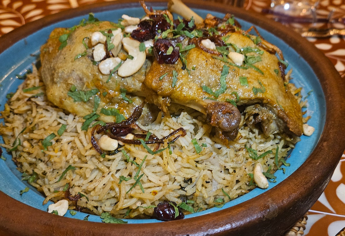 Duck biryani at Ghee. | Photo by Malika Bowling