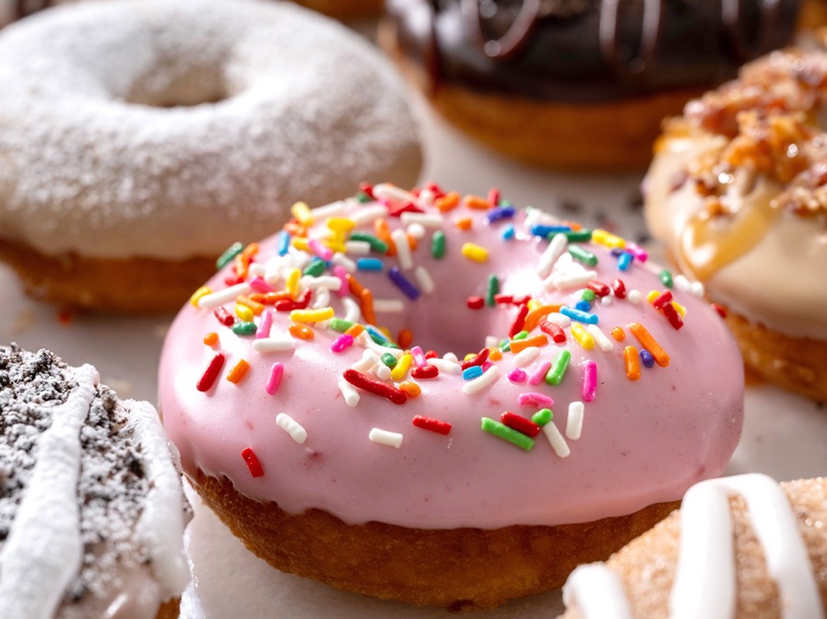 A sprinkle doughnut at Duck Donuts. | Photo by Duck Donuts