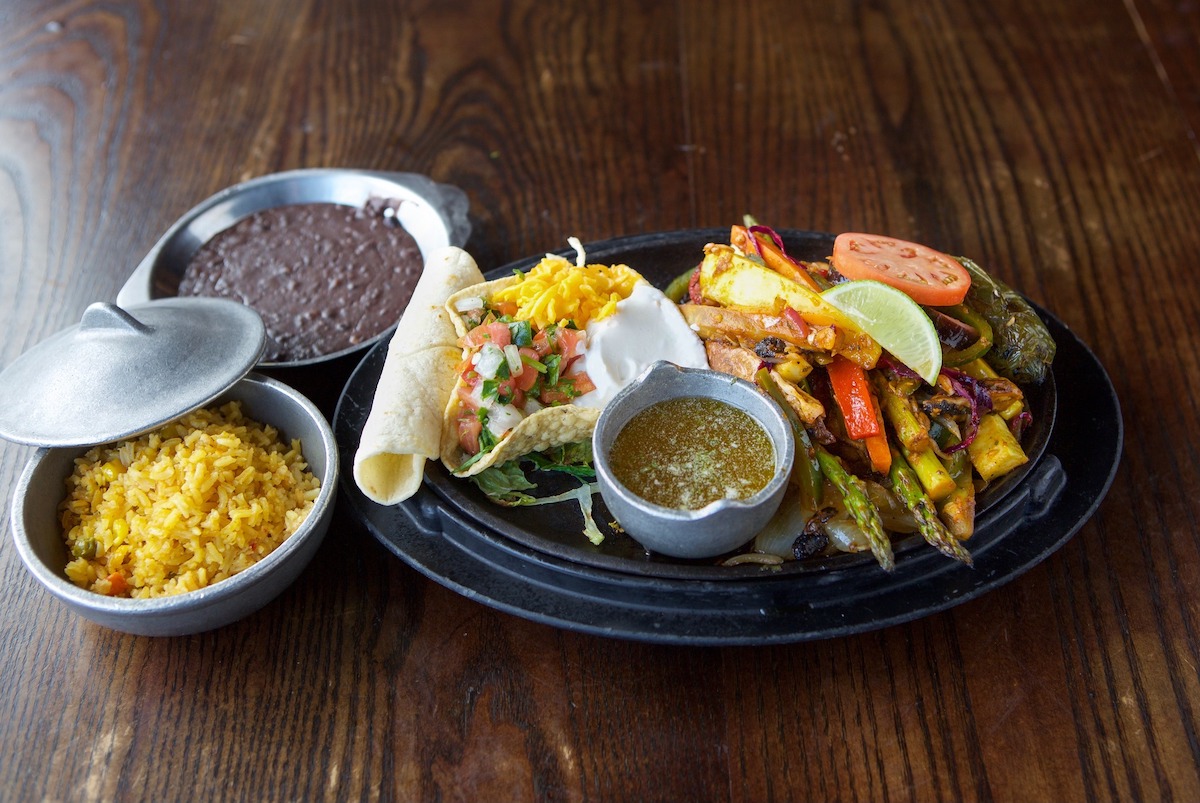 El Tiempo2 - DiningOut Veggie fajitas at El Tiempo. | Photo by El Tiempo