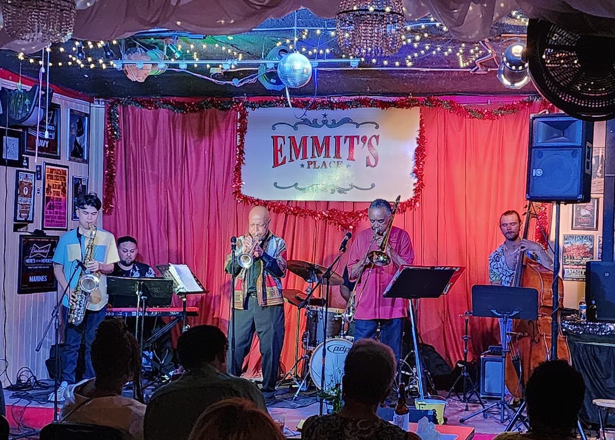 Tex Allen & the Sunshine Friends performing at Emmit's Place. | Photo by Emmit's Place