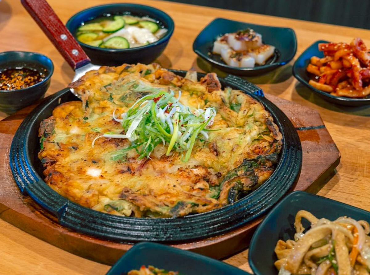 The seafood green onion pancake at Gold Spoon. | Photo by Gold Spoon