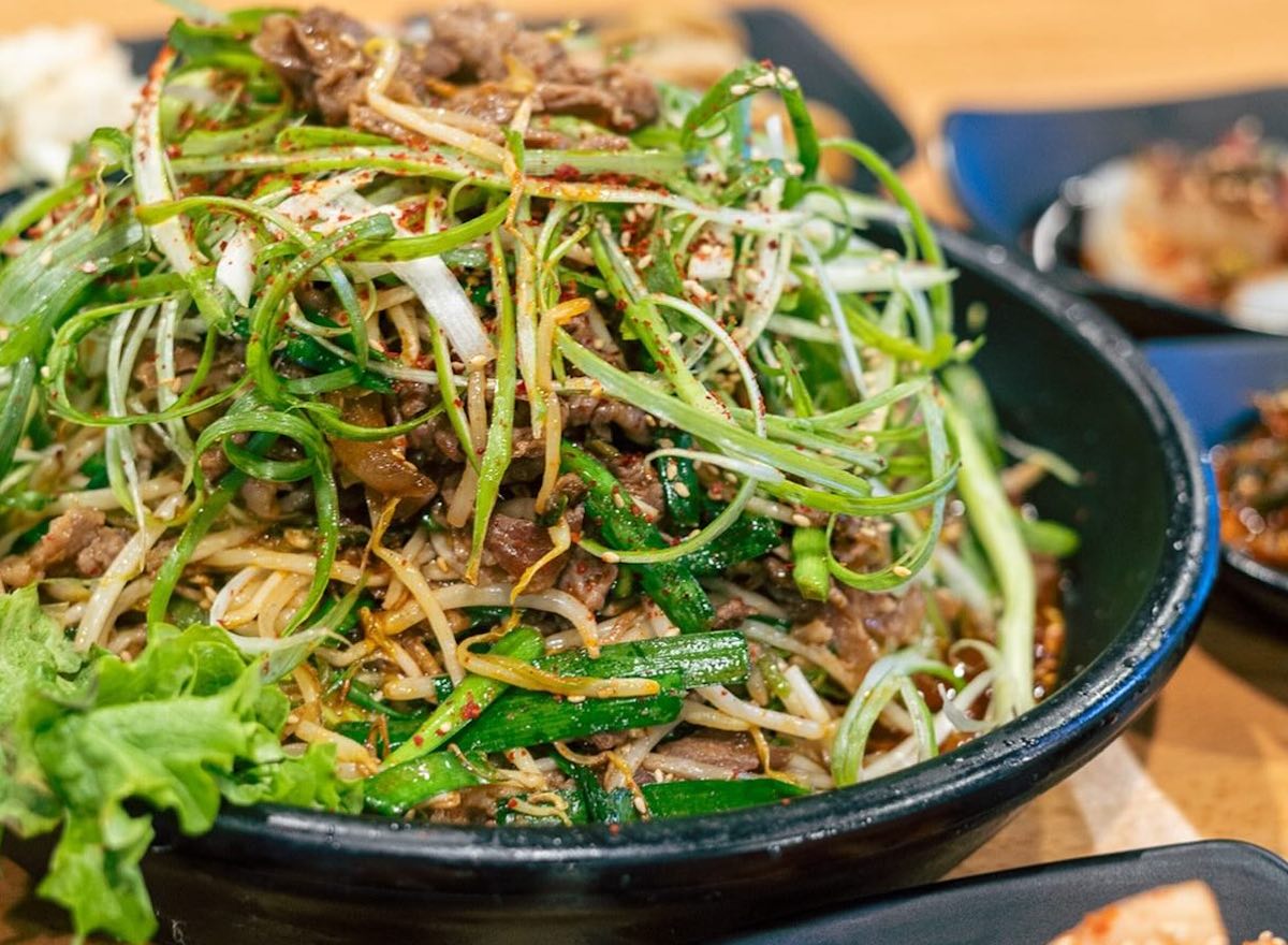 Stir fried beef brisket and bean sprouts at Gold Spoon. | Photo by Gold Spoon