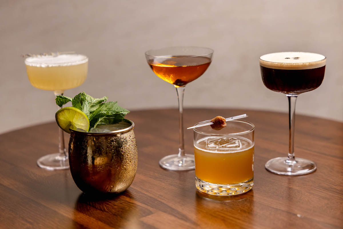 A variety of classic cocktails at HiFi at the Finn. | Photo by the Finn