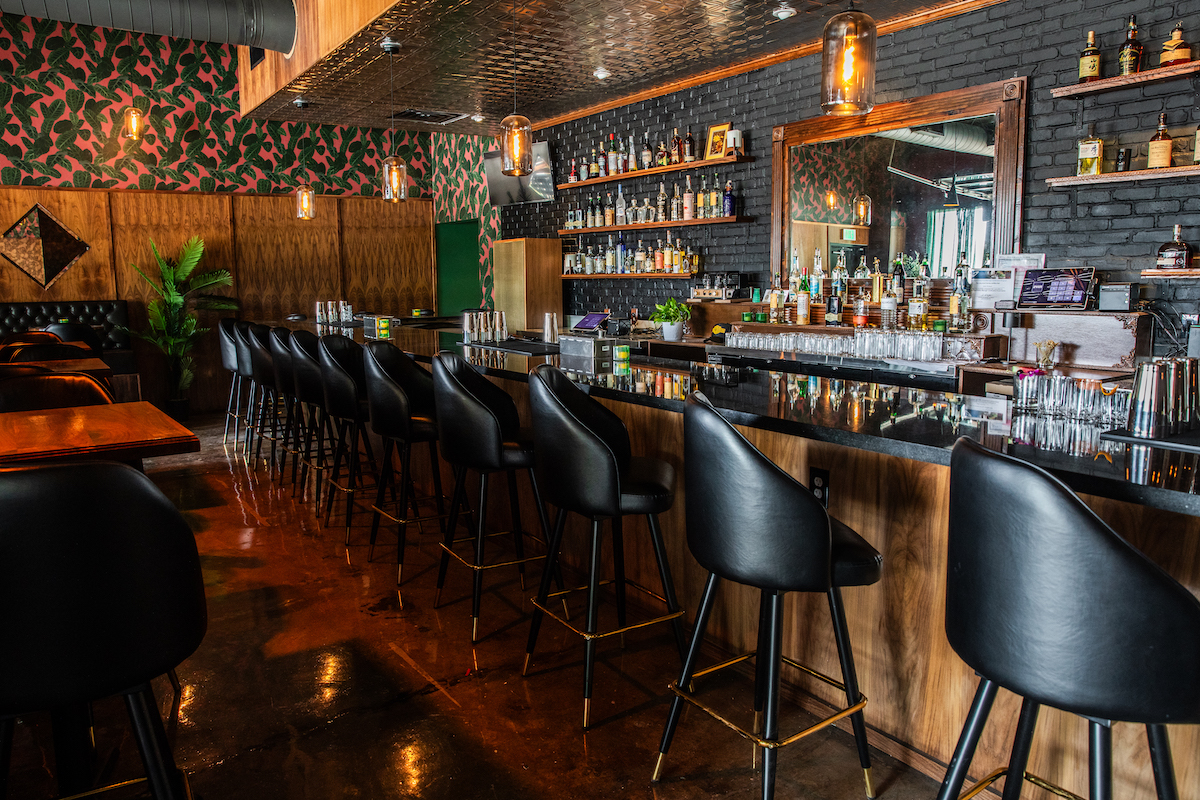 The bar counter at Jethro's. | Photo by Becca Wright