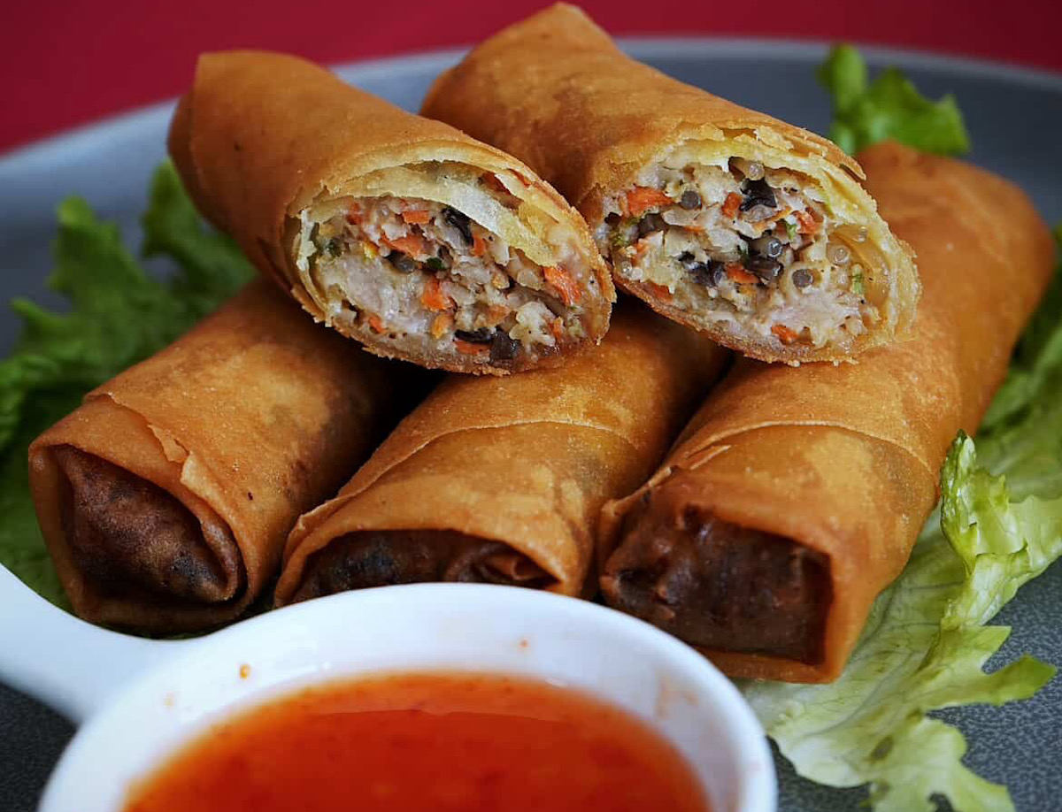 Classic egg rolls featured at the Karly’s Kitchen x Soupbelly pop-up. | Photo by Karly Giang and Candy Hom