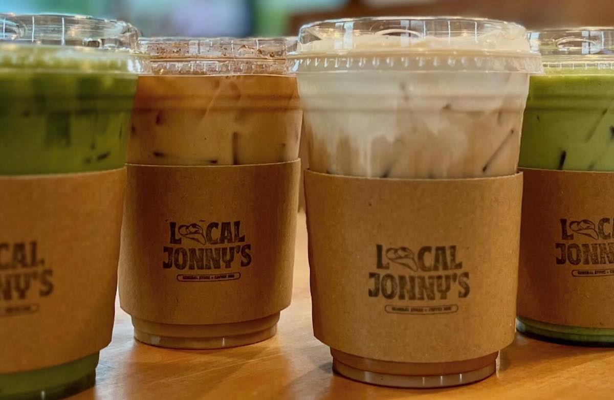A mix of matcha and coffee drinks at Local Jonny's. | Photo by Local Jonny's