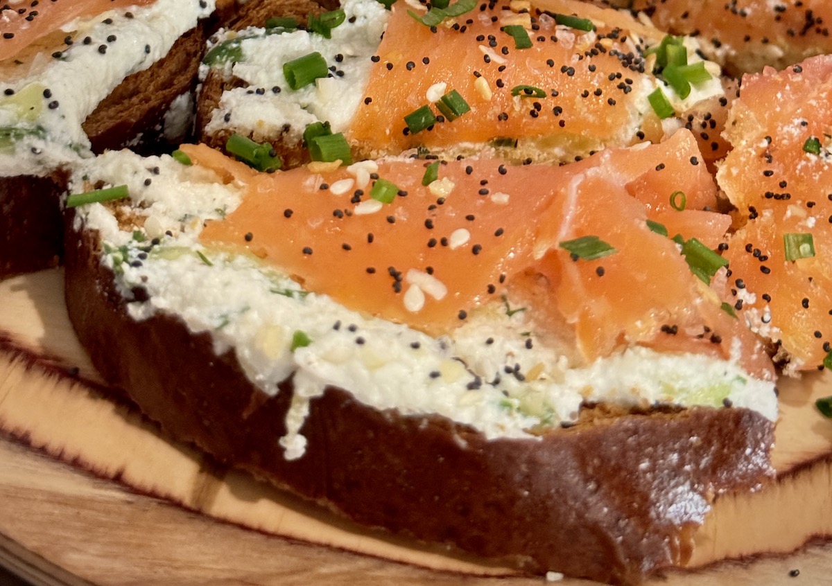 Smoked salmon toast at Local Three Kitchen & Bar. | Photo by Ella DeAmicis