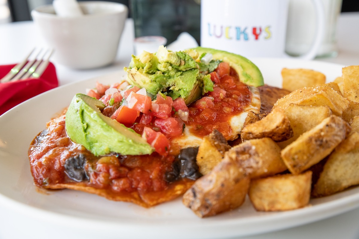 Huevos rancheros at Lucky's. | Photo by Lucky's