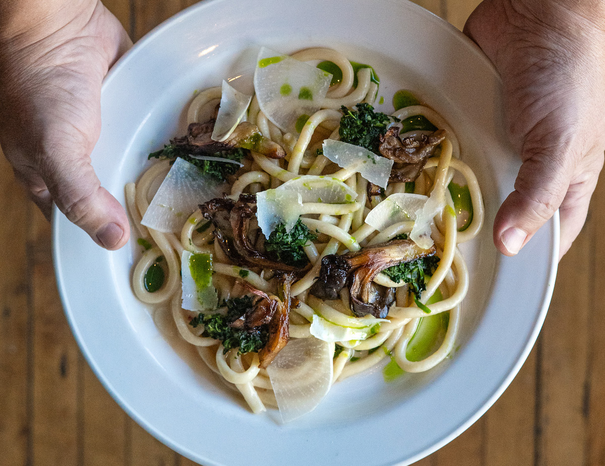 Bucatini pasta at the Deer and the Dove. | Photo by Morgan Wagoner Campisi