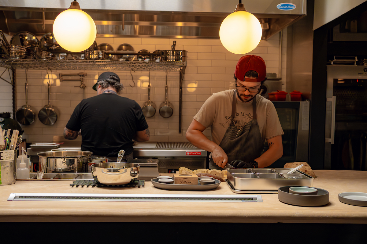 The open kitchen at Fawn. | Photo by Morgan Wagoner Campisi