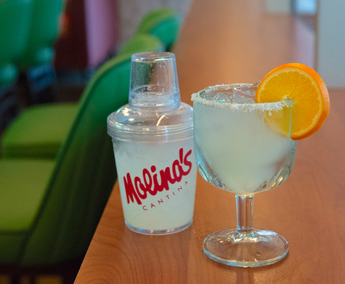 Souvenir margarita shakers at Molina's Cantina. | Photo by Dragana Harris
