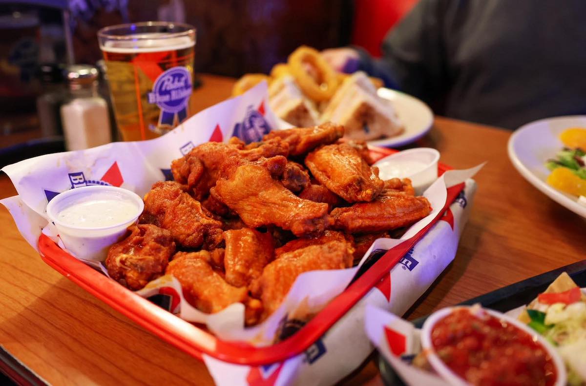 A platter of hot wings at Moe's and Joe's. | Photo by Moe's and Joe's