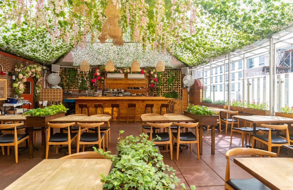 NYC_Sushi Lab Rooftop - DiningOut The stunning rooftop garden that is Sushi Lab. | Photo courtesy of Sushi Lab
